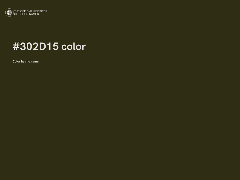 #302D15 color image