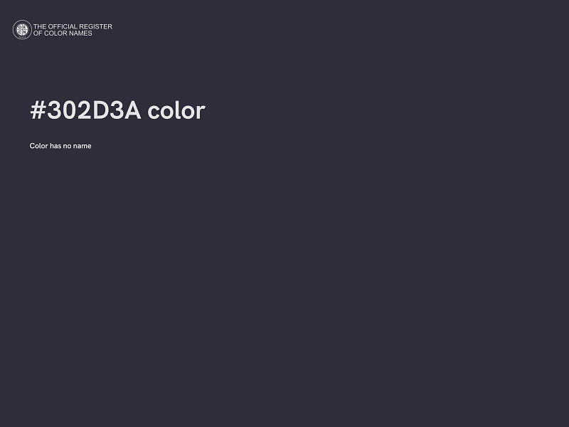 #302D3A color image