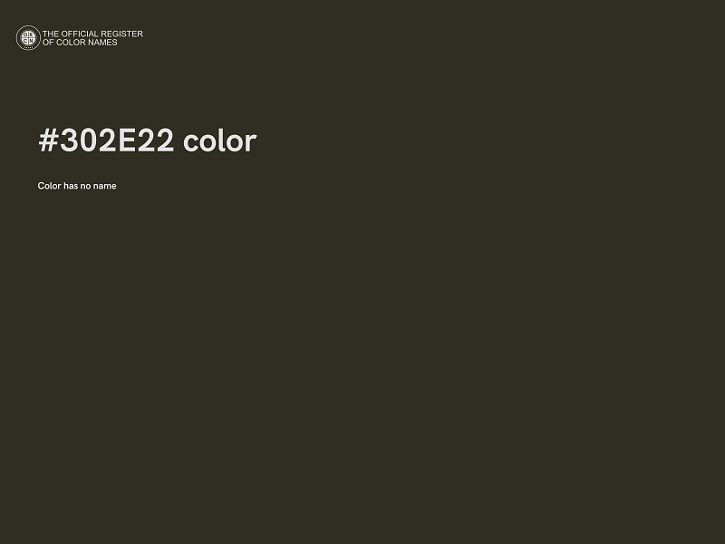 #302E22 color image