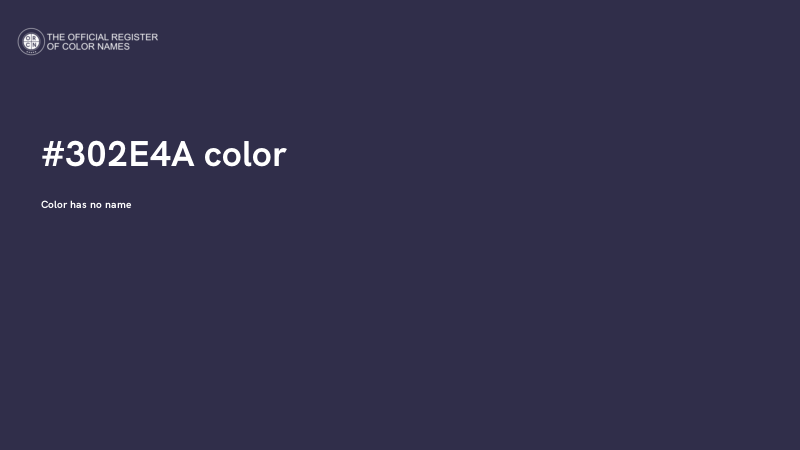 #302E4A color image