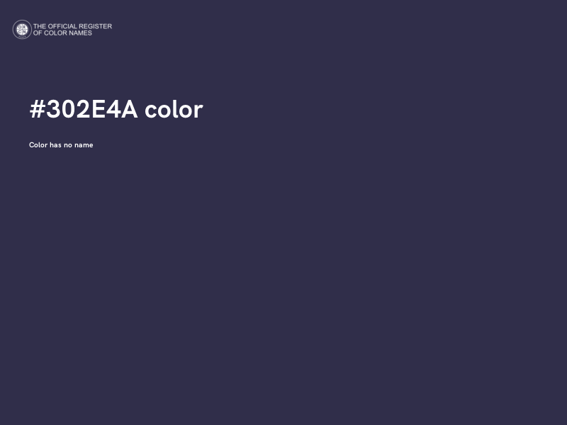 #302E4A color image