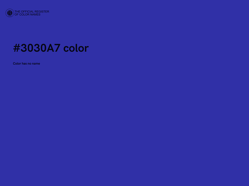 #3030A7 color image
