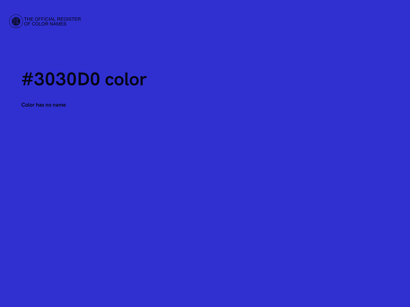 #3030D0 color image