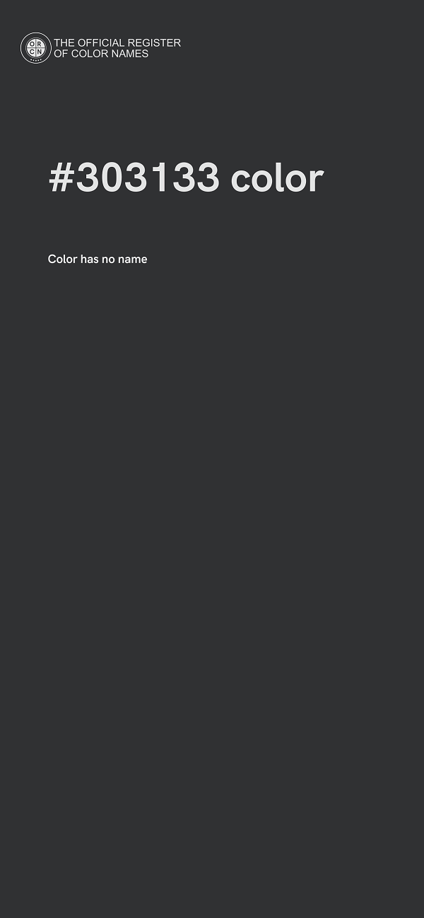 #303133 color image