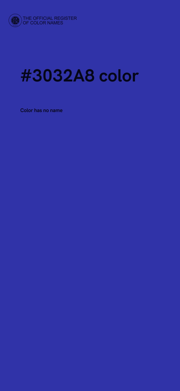 #3032A8 color image