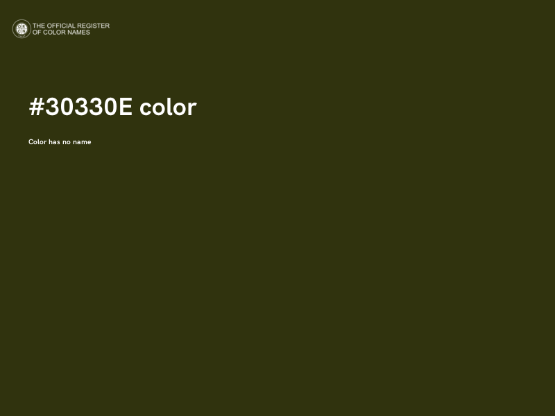 #30330E color image