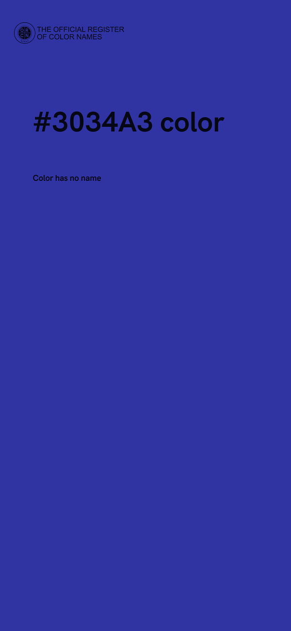 #3034A3 color image