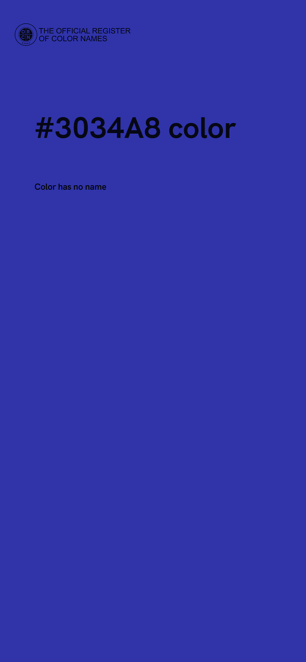 #3034A8 color image