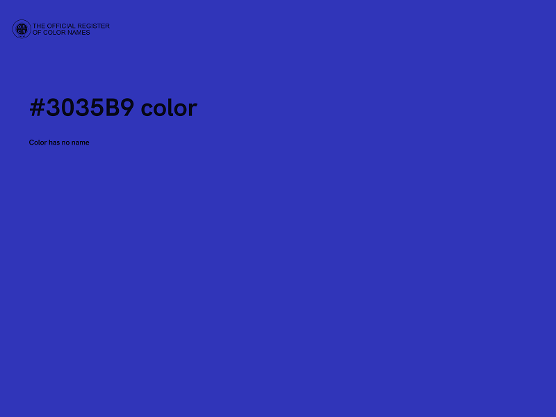 #3035B9 color image