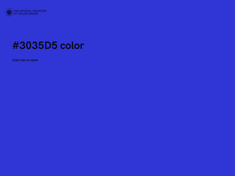 #3035D5 color image