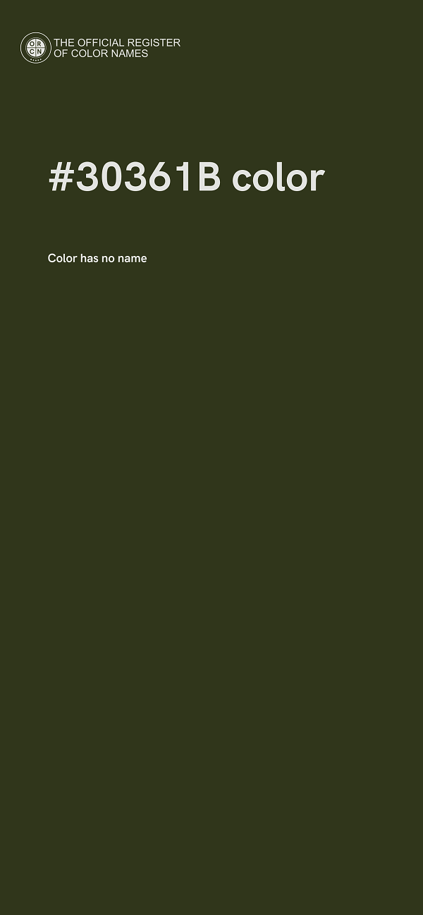 #30361B color image