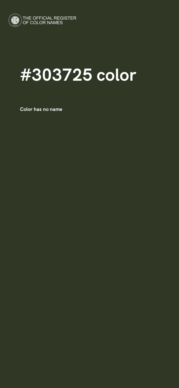 #303725 color image