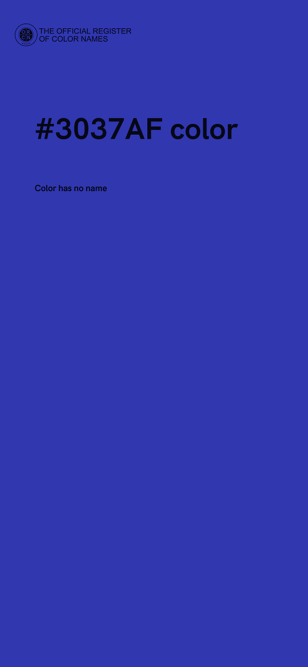 #3037AF color image