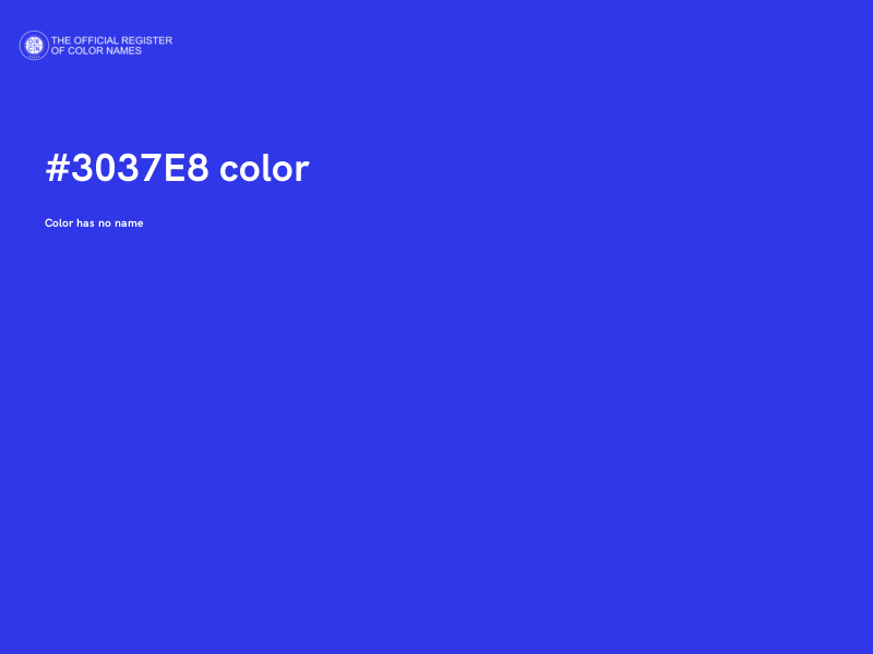 #3037E8 color image