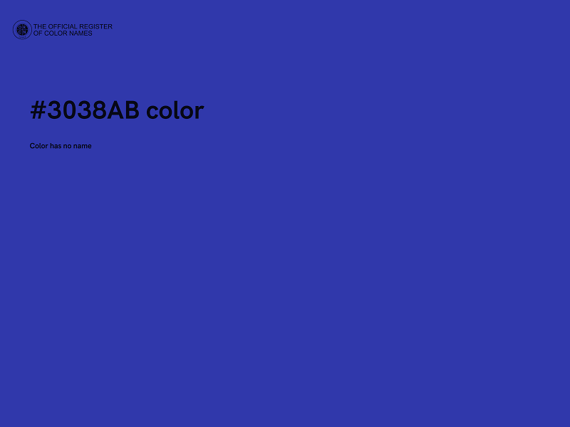 #3038AB color image