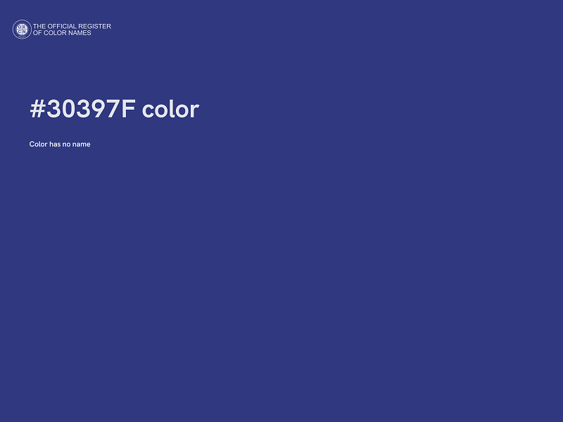 #30397F color image