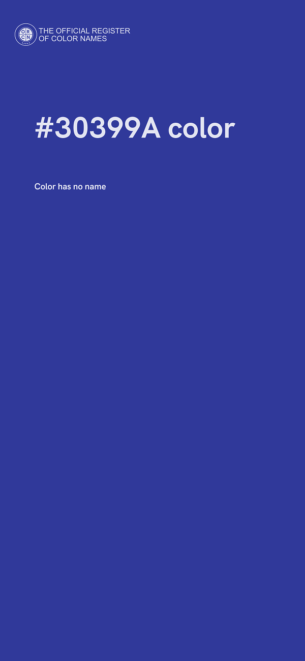 #30399A color image