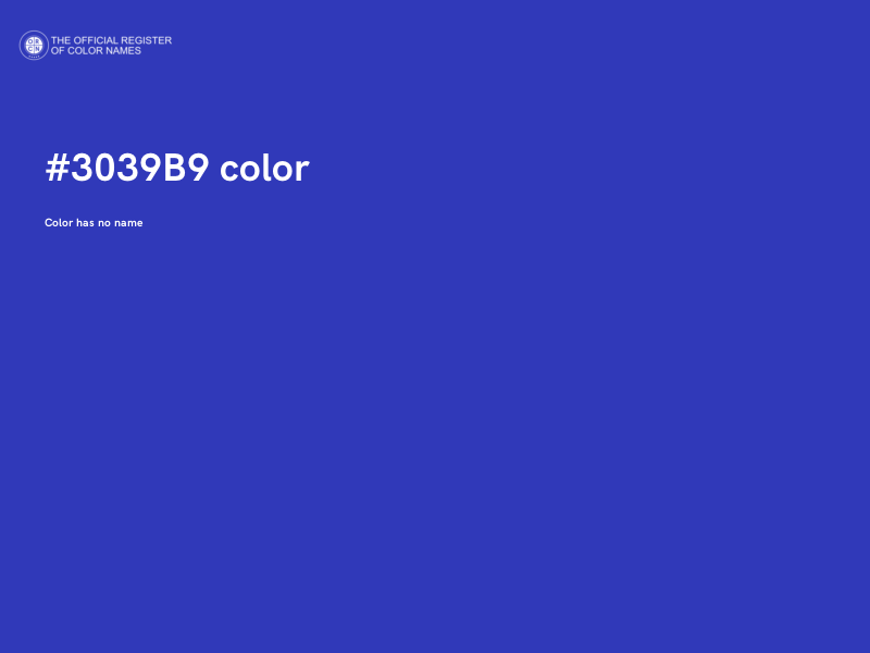 #3039B9 color image