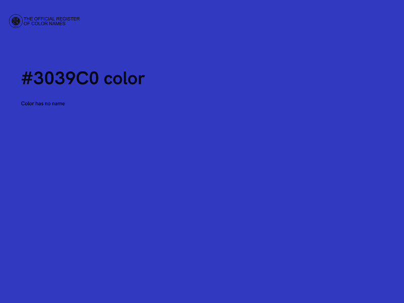 #3039C0 color image