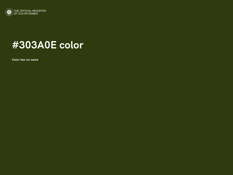 #303A0E color image