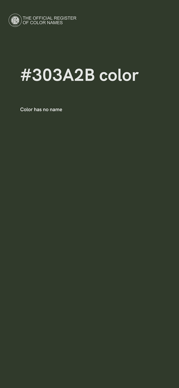 #303A2B color image