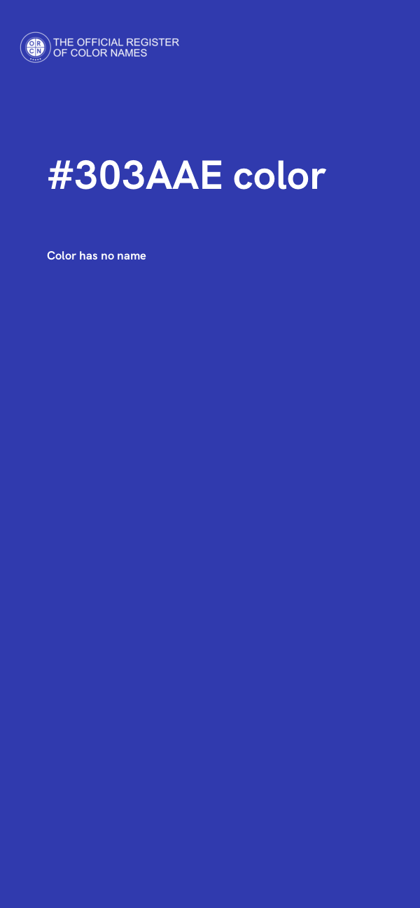#303AAE color image