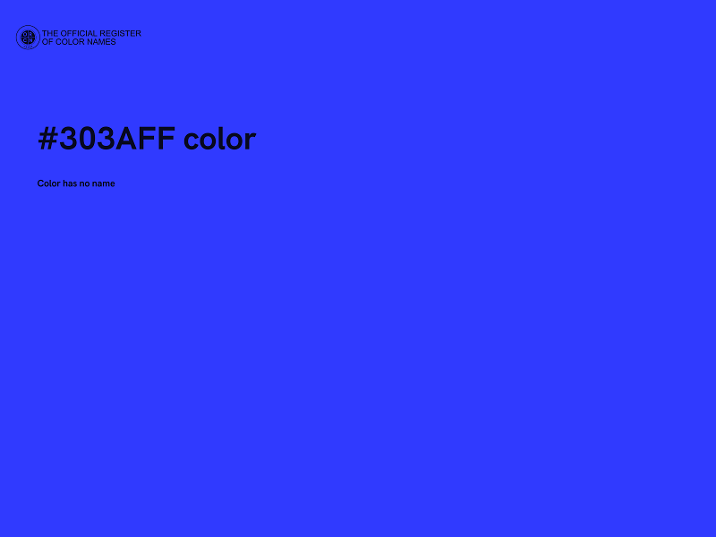 #303AFF color image