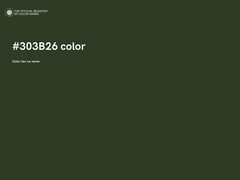 #303B26 color image