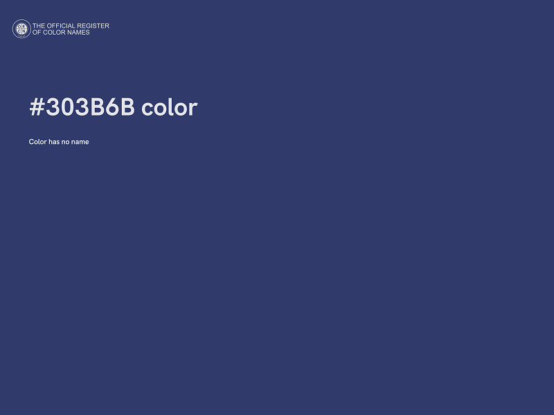 #303B6B color image