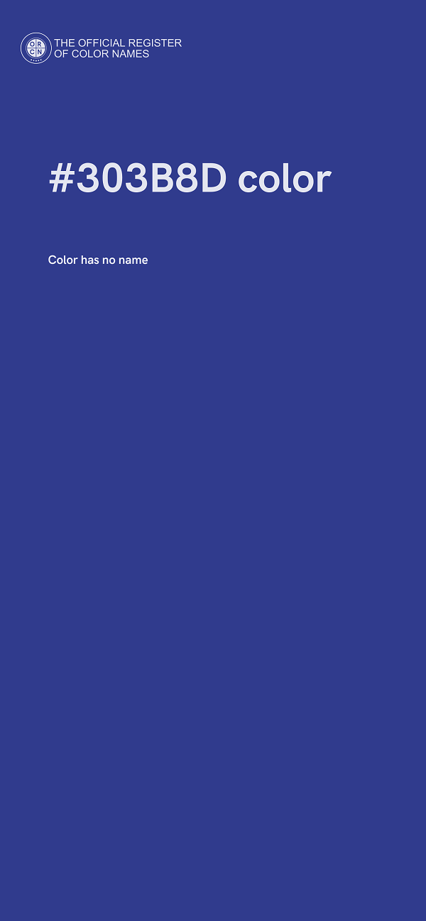 #303B8D color image