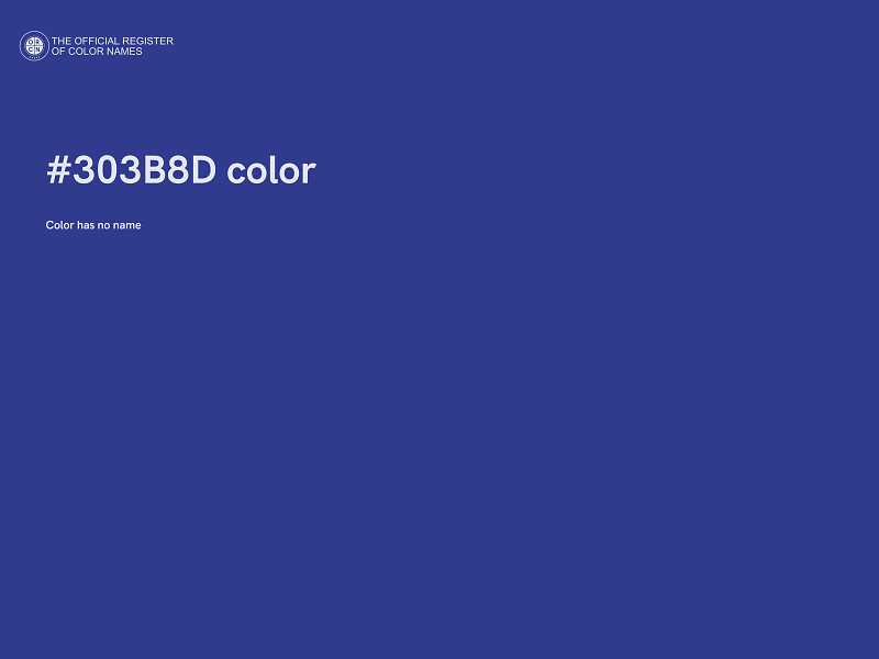#303B8D color image