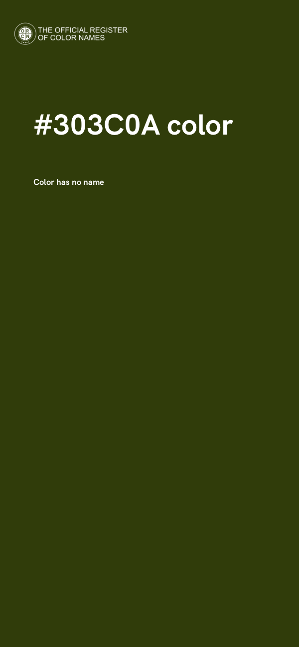 #303C0A color image