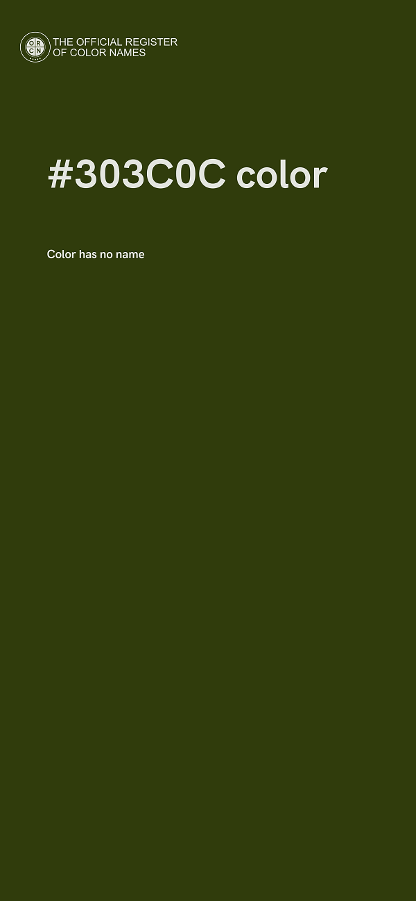 #303C0C color image