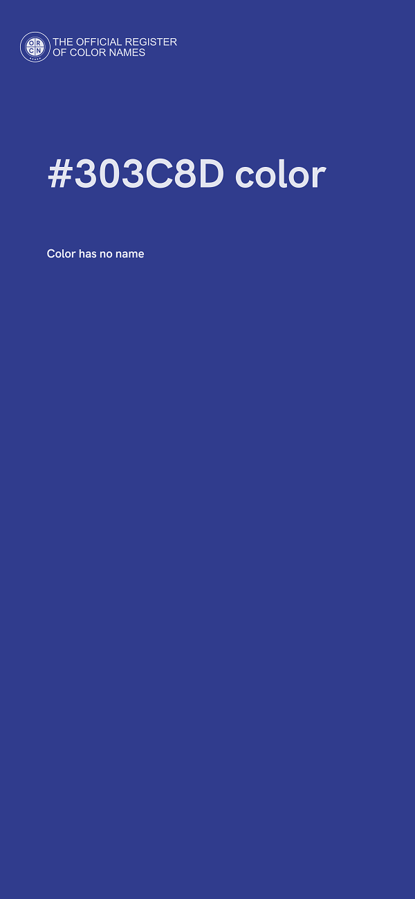 #303C8D color image