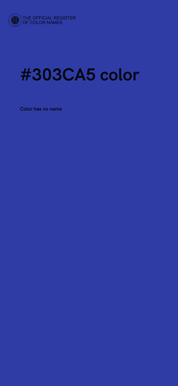 #303CA5 color image