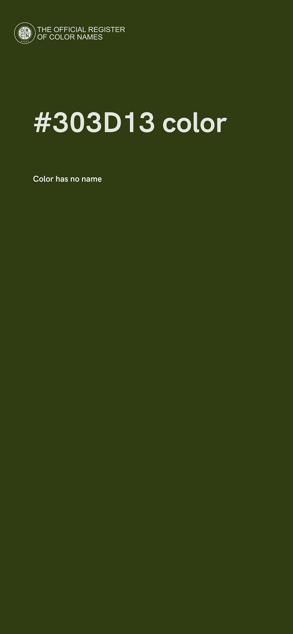 #303D13 color image