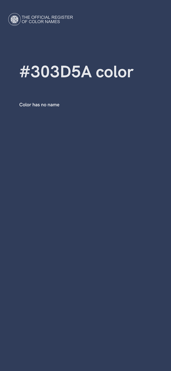 #303D5A color image