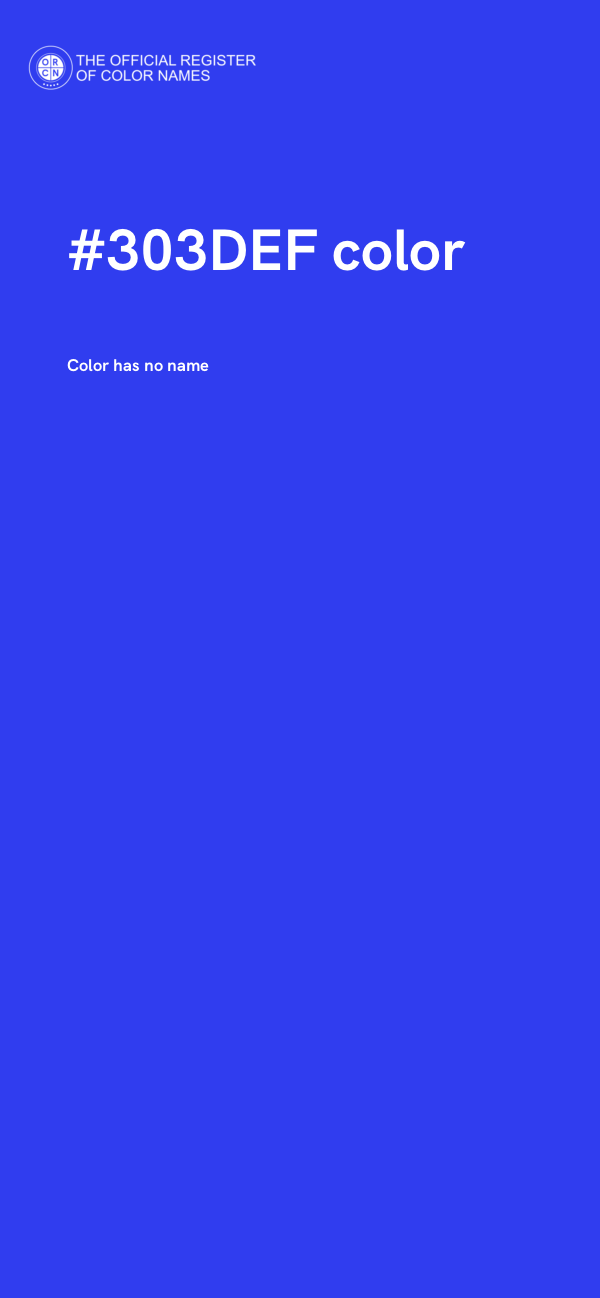 #303DEF color image