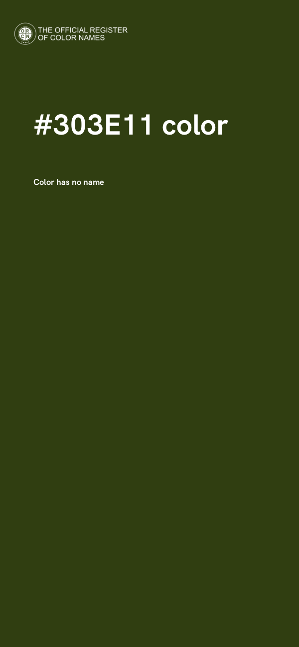 #303E11 color image