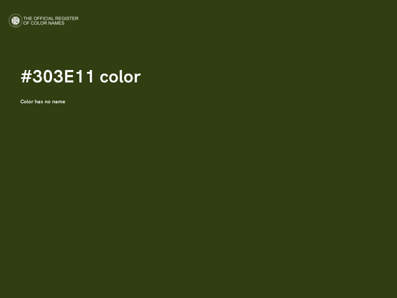#303E11 color image