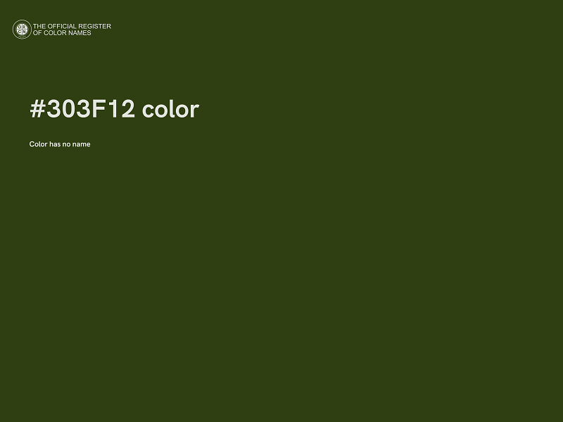 #303F12 color image