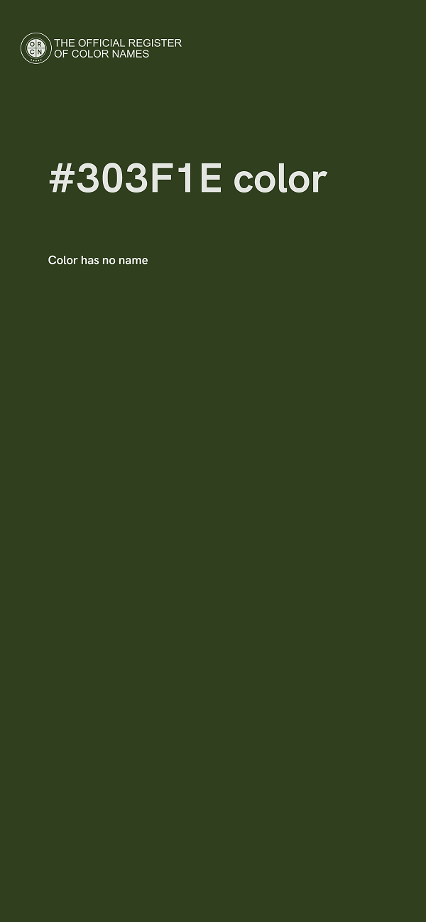 #303F1E color image