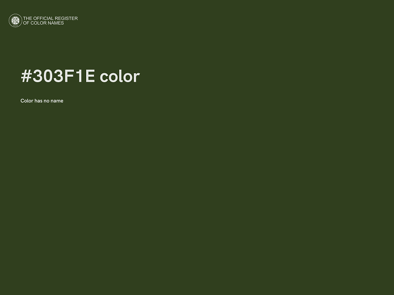 #303F1E color image