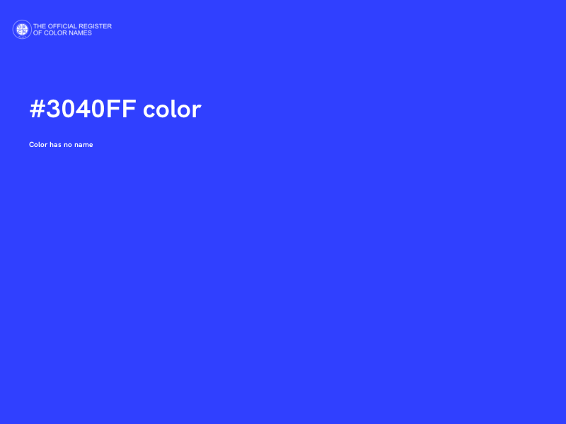 #3040FF color image