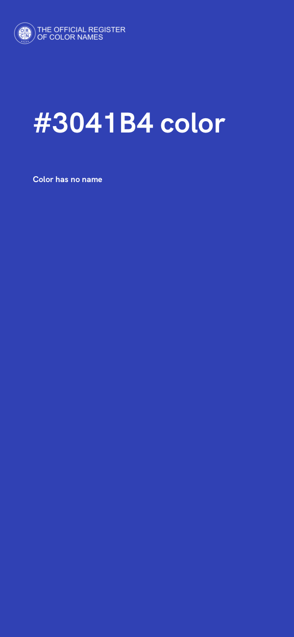 #3041B4 color image
