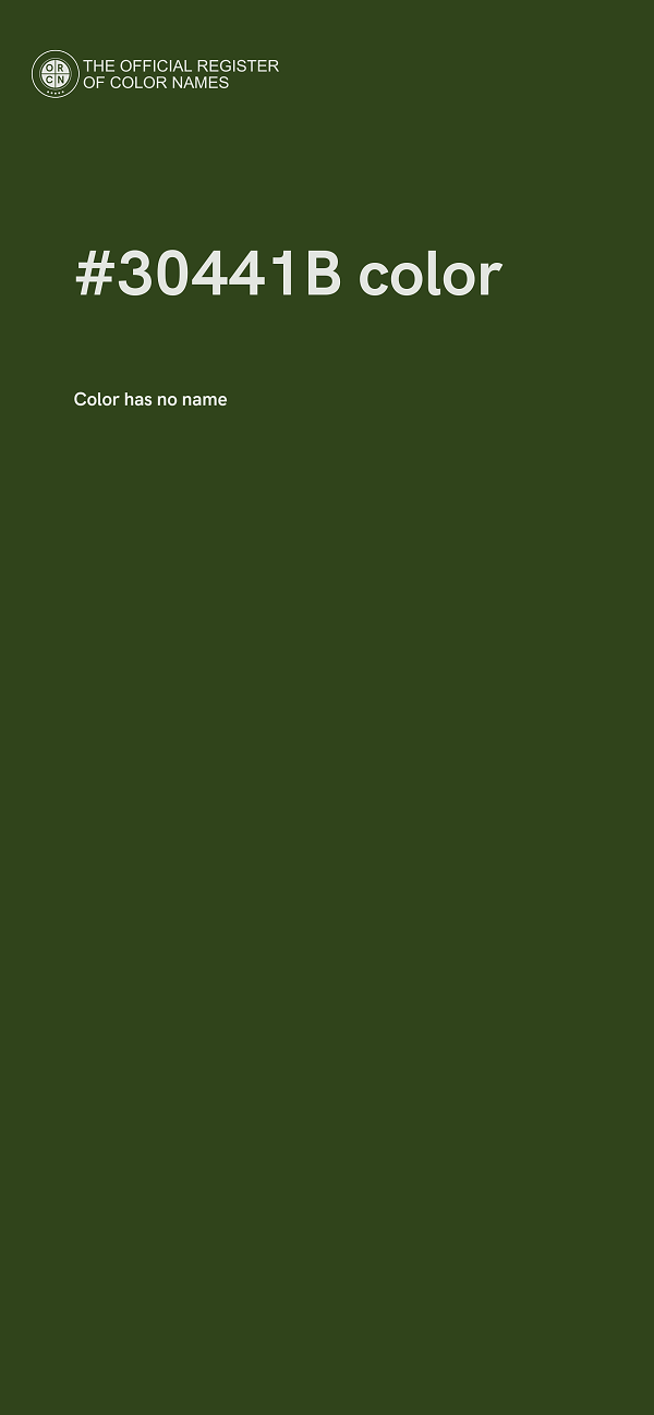 #30441B color image