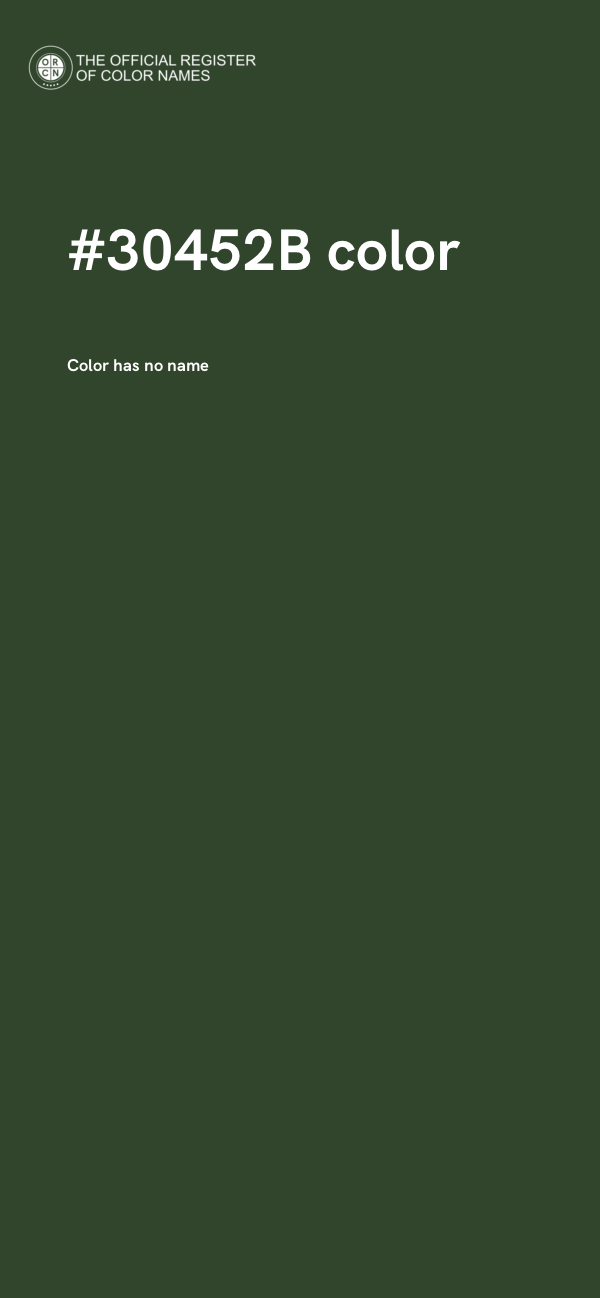#30452B color image