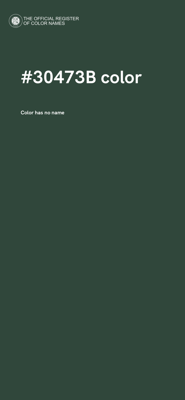 #30473B color image