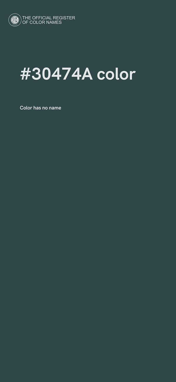#30474A color image
