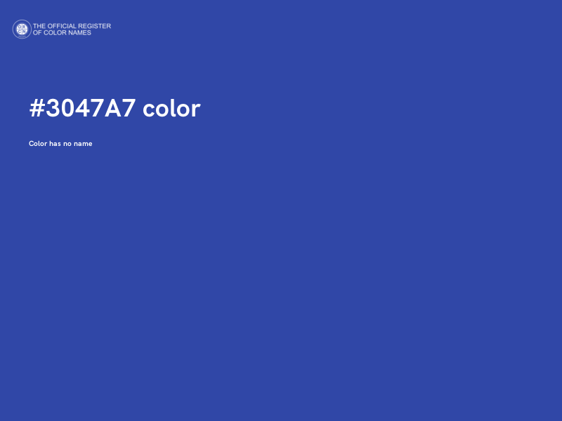 #3047A7 color image